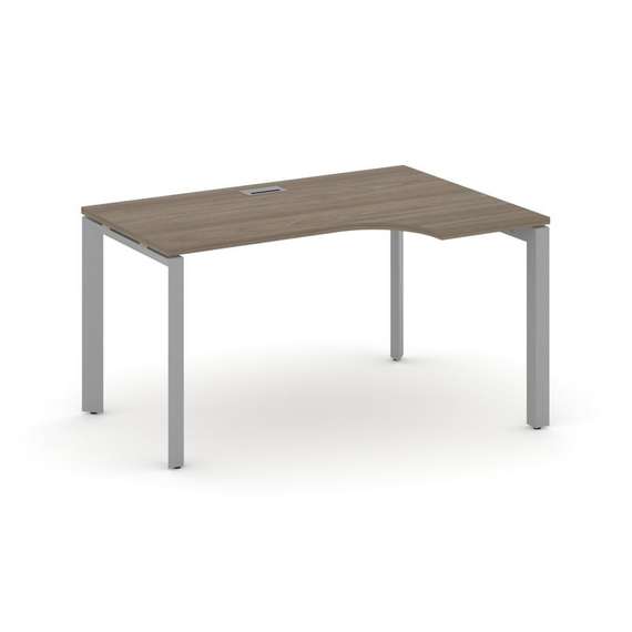 Style Project Стол рабочий эргономичный SN-59P.SPA-001(R) Вяз Благородный/Металл Серый/Серебро Заглу