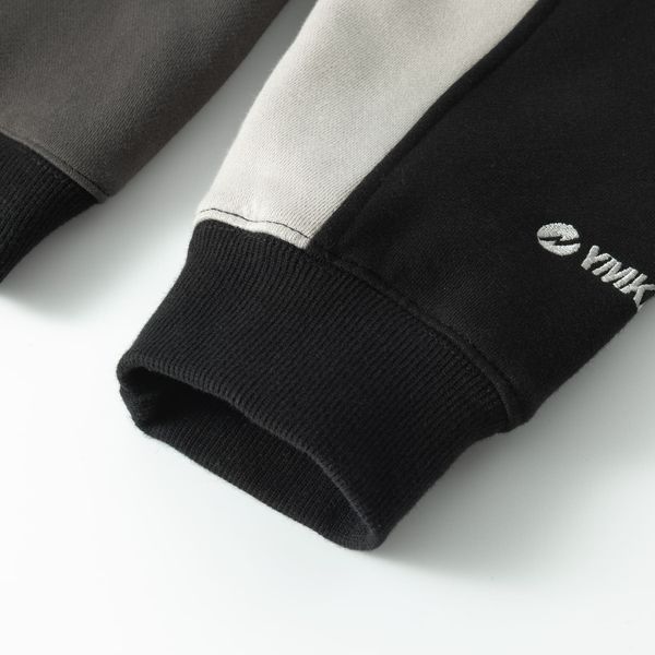 Худи HTF Three Color Block черный / серый - фото 8