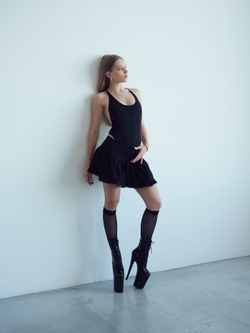 ASTER. Ботильоны четверки. Лак. Закрытые - SHDB-020-4-lak-bl