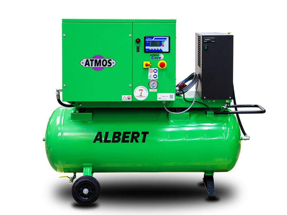 Винтовой компрессор ATMOS ALBERT E65-KRD Vertical-10-270 на ресивере 270 литров с осушителем