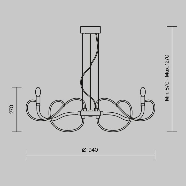 Подвесная люстра Maytoni Atlanta MOD051PL-07TR