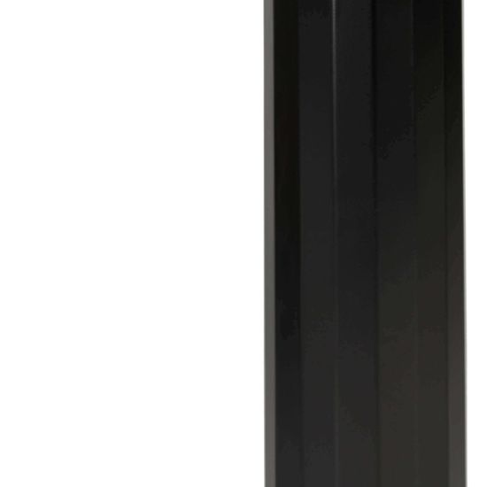 Круглый стол Bolmen черного цвета, 80 см, металлическая ножка и столешница МДФ