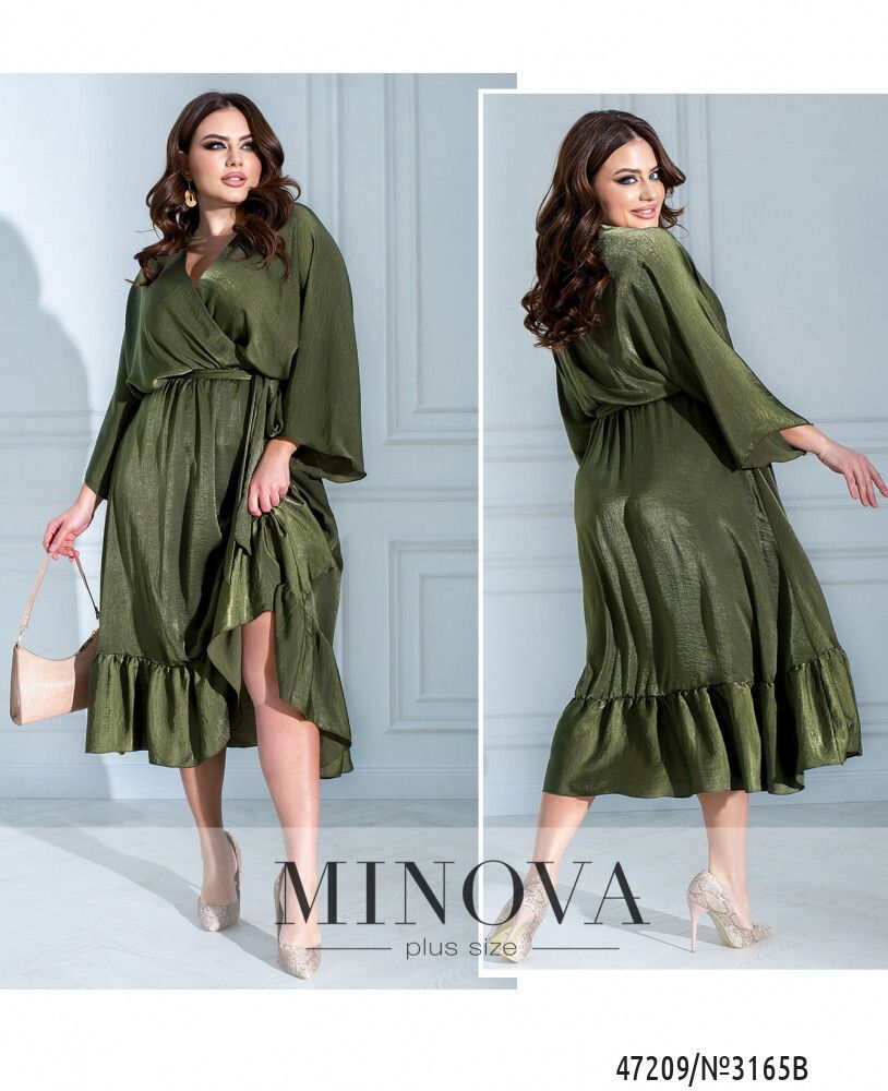 Платье 3165B-Хаки Minova