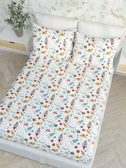 Постельное белье Сказка "Alien" 1,5-сп Наволочка 50х70 см 1 шт Простынь 150х215 см Пододеяльник 145х215 см,бязь