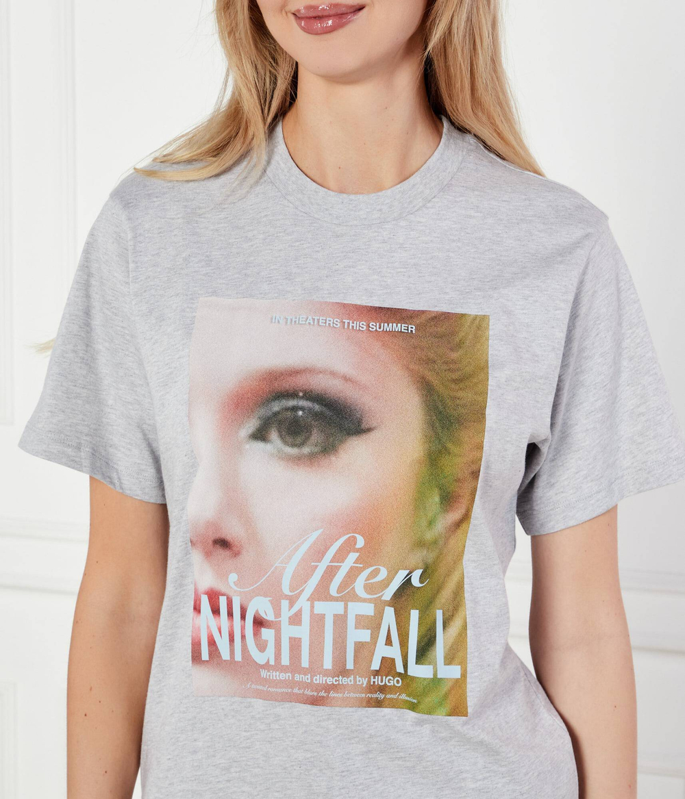 Футболка Vintage Tee_14 HUGO - серый(50534545)