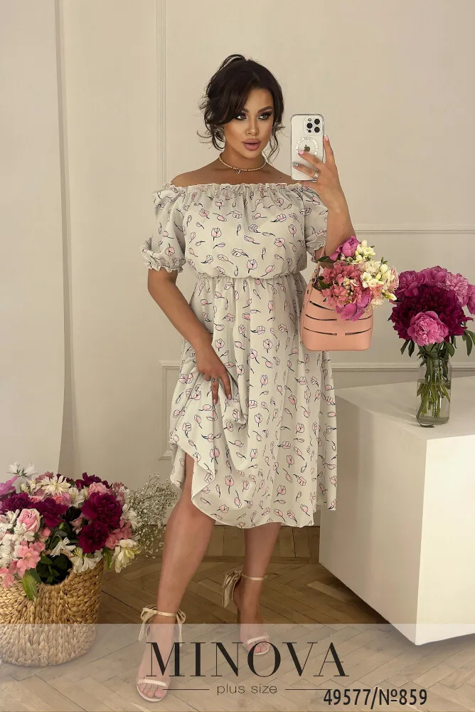 Платье 859-молочний Minova
