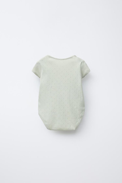 ZARA НАБОР ИЗ 5 БОДИ С ПРИНТОМ «УЛИТКИ», ЭКРЮ