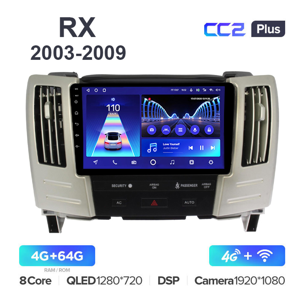 Teyes CC2 Plus 9"для Lexus RX 2003-2009