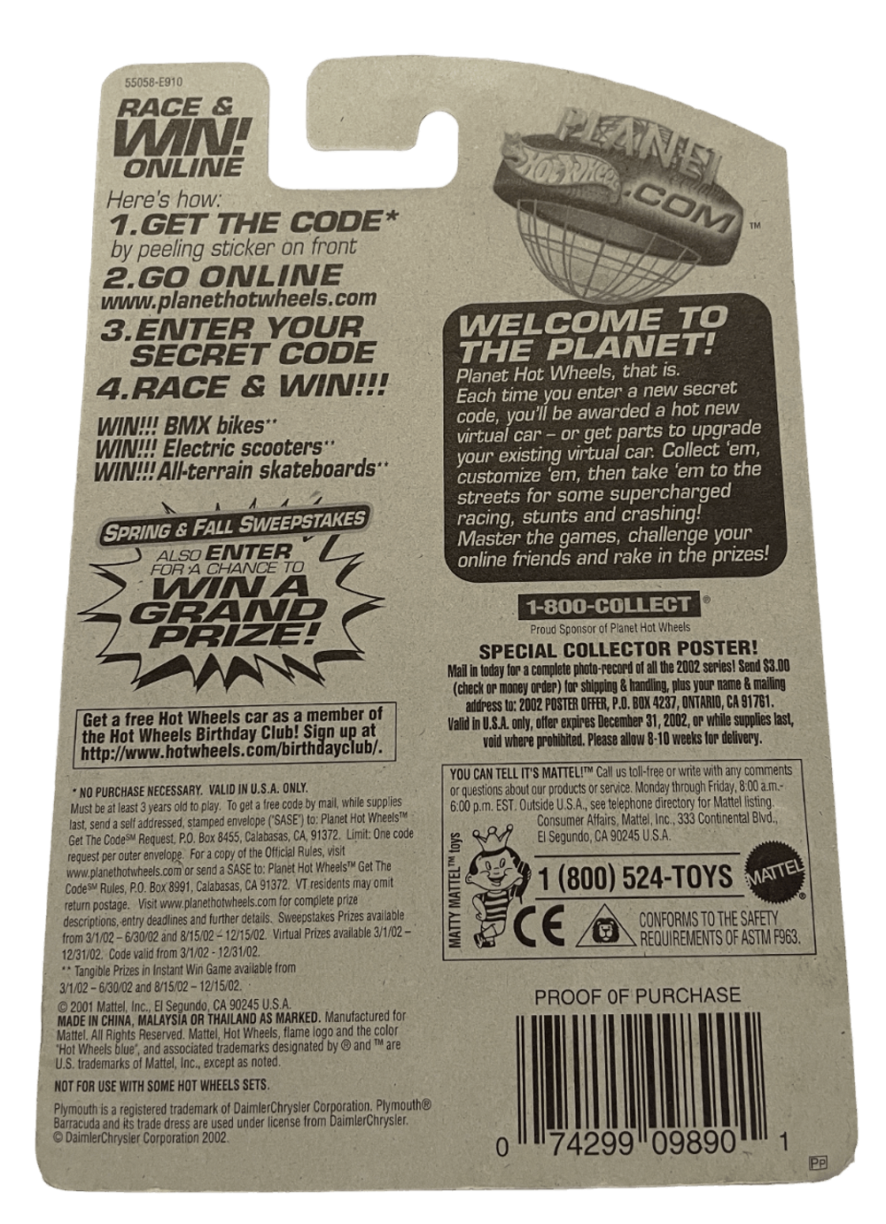 Hot Wheels '70 Plymouth Barracuda (2002)