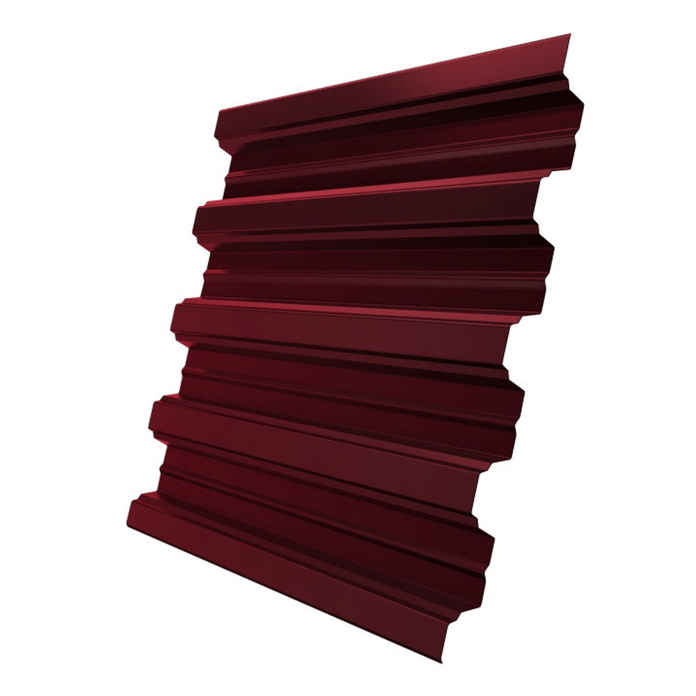 Профнастил H75 Железный Форт Pe 0,8 мм RAL 3005 красное вино