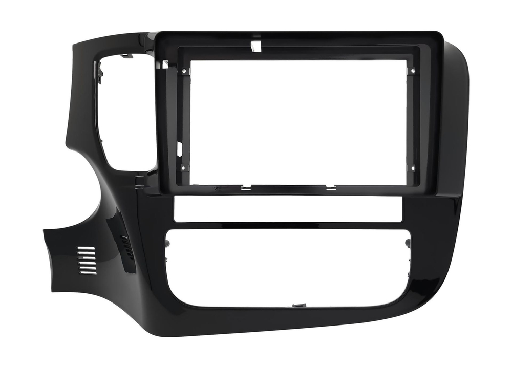 Комплект рамки с разъёмами 9"+can Mitsubishi Outlander 3 2012-2023 овальный климат Chinese ver.CAN - Car-Smart 7163-9C