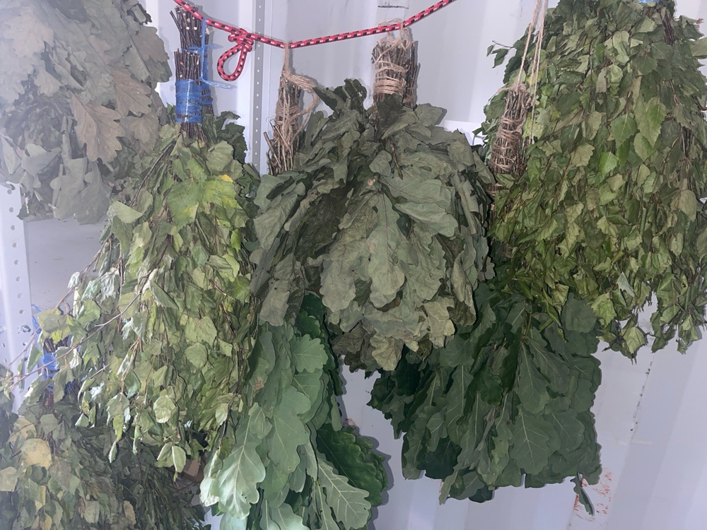 Веник для бани и сауны из берёзы