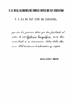 Galería Biográfica De Artistas Españoles Del Siglo XIX. Volume 1 | Manuel Ossorio Y Berbard