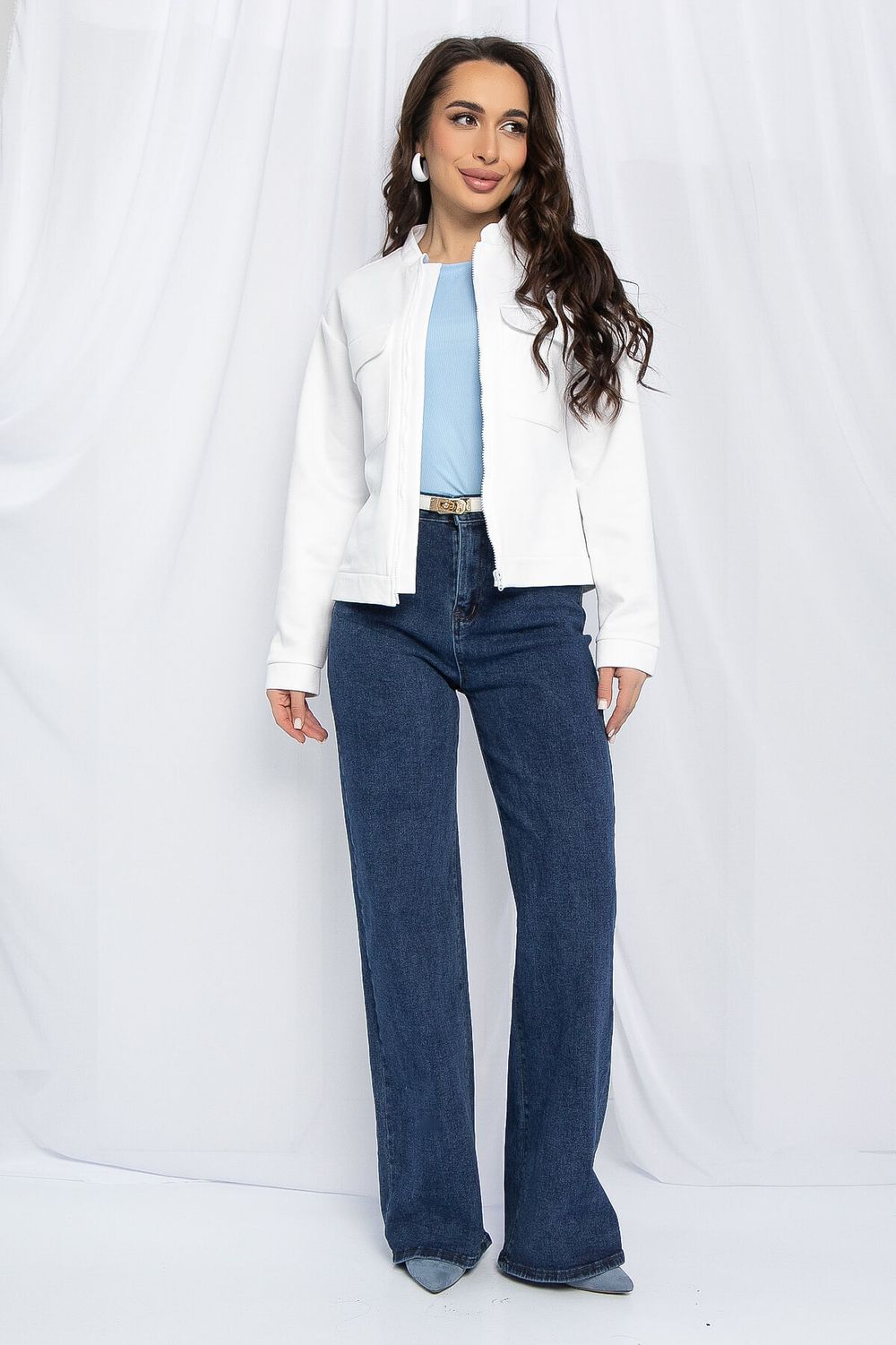 Бомбер Александра (белый) Б13095-2М LT Collection