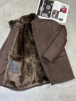 Кашемировое пальто Loro Piana с мехом