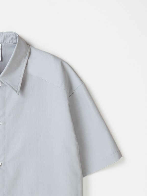 Рубашка оверсайз с коротким рукавом 