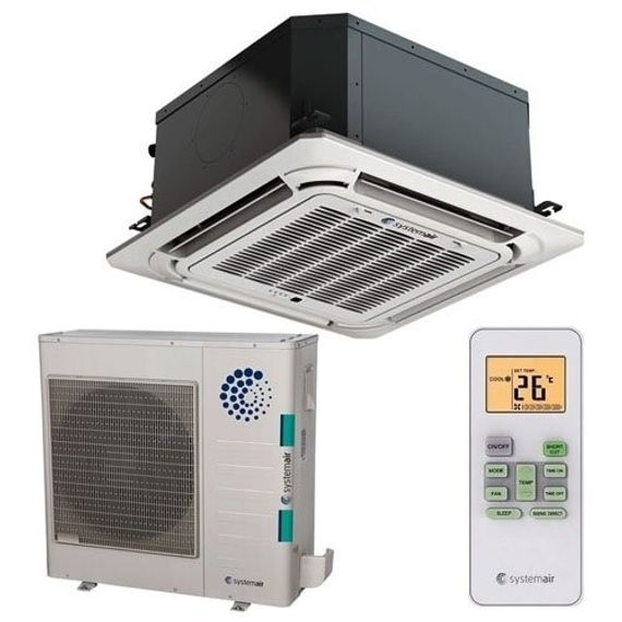 Кассетный кондиционер Systemair SYSPLIT CASSETTE C 12 HP Q — (2)