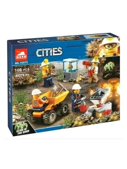Конструктор Сити Бригада шахтеров 106 деталей