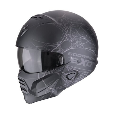 Scorpion EXO-Combat II Spiderweb matt black-silver
