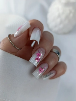 Lucky Rose Слайдеры наклейки для длинных ногтей 417