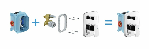 Смеситель для душа Ravak 10° Free-TD F 065.00 X070136 Хром