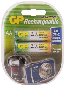 GP 270AAHC-2DECRC2 Аккумулятор АА, 2 шт., 2700 мАч