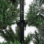 Ёлка «Морозная» 210 см, ПВХ с шишками,ягодами и белым напылением (1153 веток)