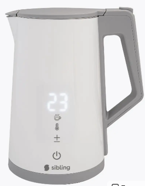 Умный Wi-Fi чайник Sibling Powerspace-SK1, белый, синий работает с Алисой