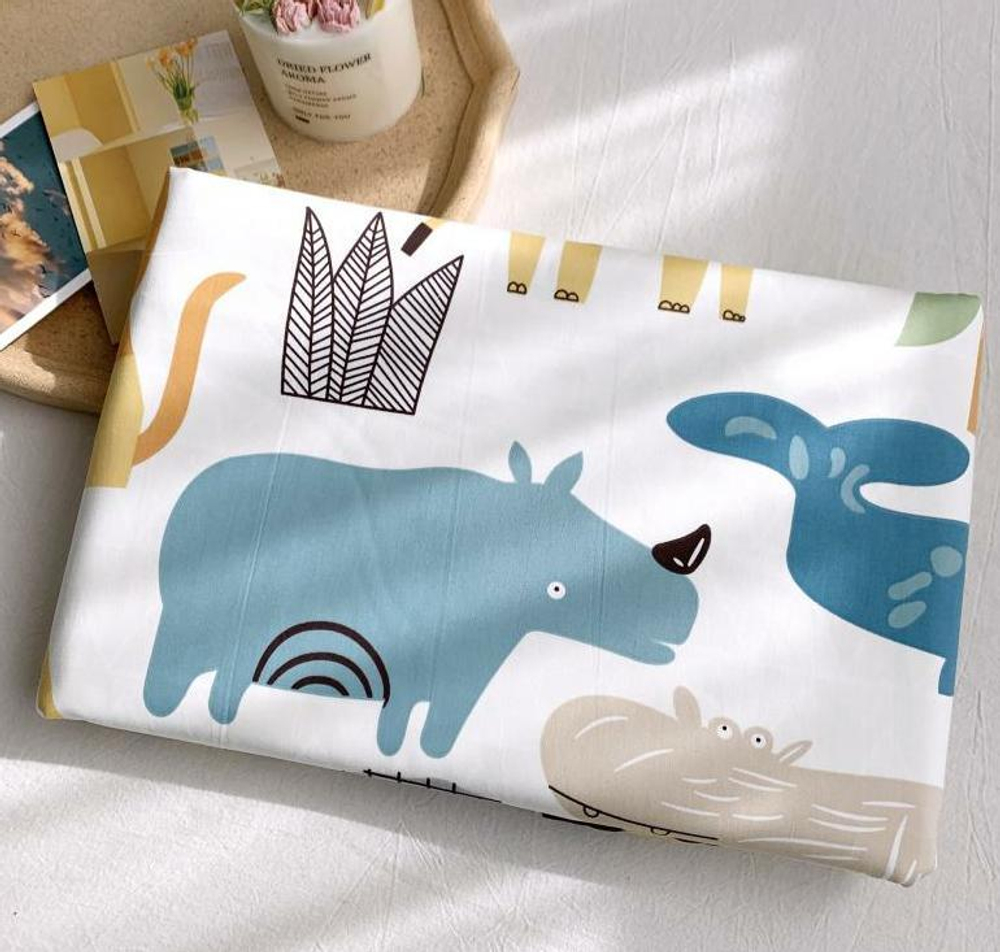 ZEPHYR HOME Постельное белье Полуторка Египетский хлопок Белый