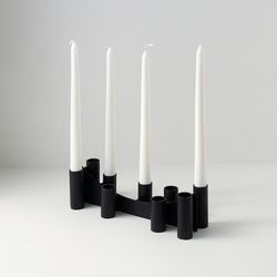 Подсвечник Bruks, 8 см, черный