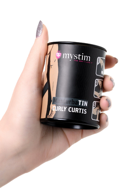 Мастурбатор MasturbaTIN Curly Curtis, TPE, белый, 4.5 см