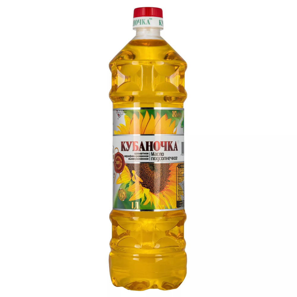 Масло подсолнечное Кубаночка 1 л