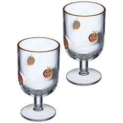 НАБОР БОКАЛОВ ДЛЯ ВИНА "FRUITY ORANGE" ИЗ 2 ШТ. 350 МЛ