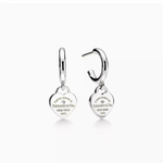 Серьги-кольца из серебра 925, Tiffany💝