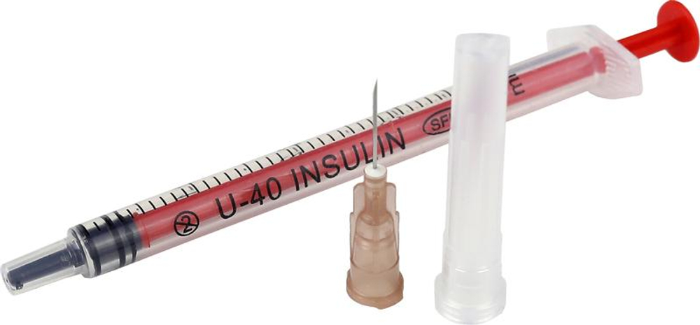 Шприц U-40 трехкомпонентный Luer 1 мл 26G 0,45 ⨯ 12 мм 1 шт SFM