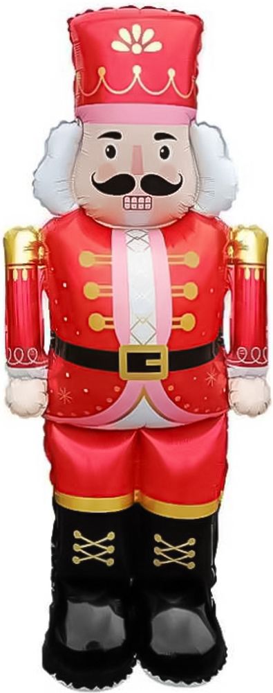 Шар 3D (48&#39;&#39;/122 см) Фигура, Щелкунчик, Красный, 1 шт. в уп.