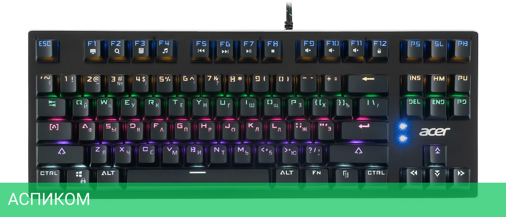 Клавиатура Acer OKW126 черный (ZL.KBDEE.00G)