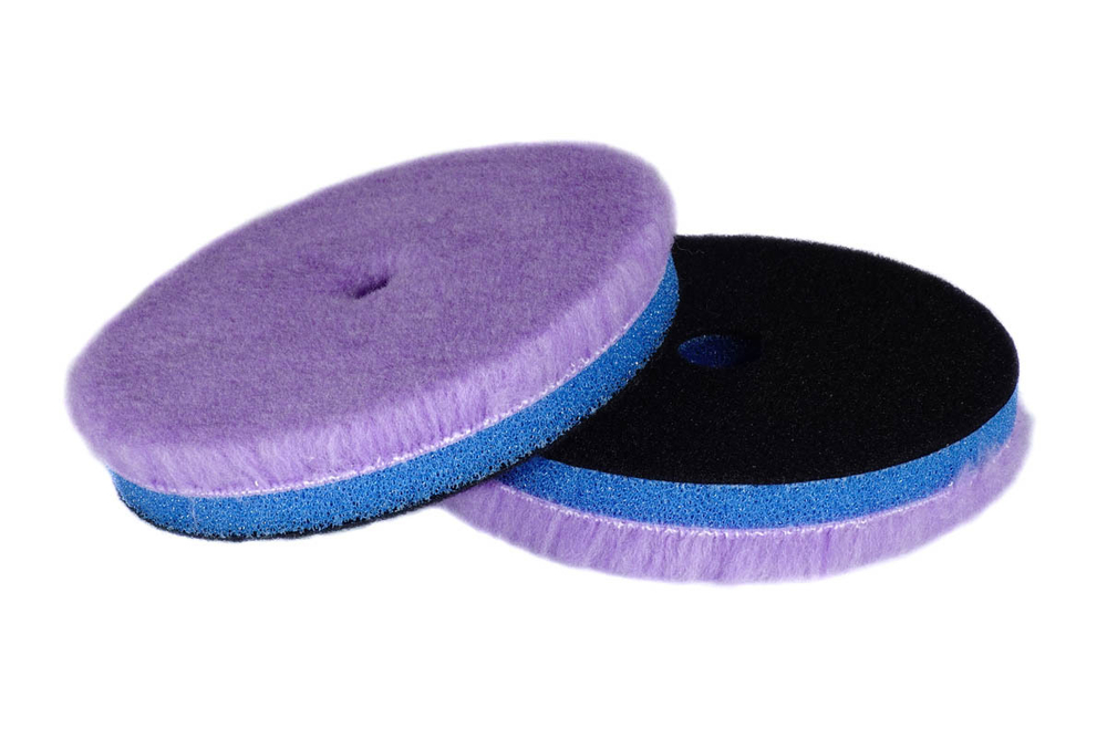 155/18 - Меховой круг "Лиловый" на Поролоне DA (короткий ворс 8мм) А302 - PURPLE WOOL PAD DA (interf