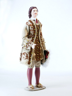 Кукла коллекционная Пётр Первый в бальном костюме