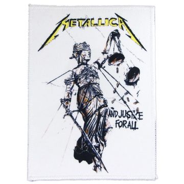 Нашивка Metallica ...And Justice For All белая (819)