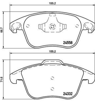 BREMBO - P61117-BRB - Brake Pad Set, disc brake