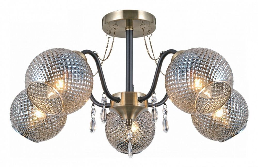 Люстра на штанге ILLUMICO  IL0432-5CSQ-29 AB BK
