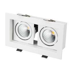 Светильник CL-KARDAN-S180x102-2x9W Warm (WH, 38 deg) (Arlight, IP20 Металл, 3 года) 024127