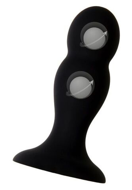 Черная анальная втулка Hidro M - 10,5 см.