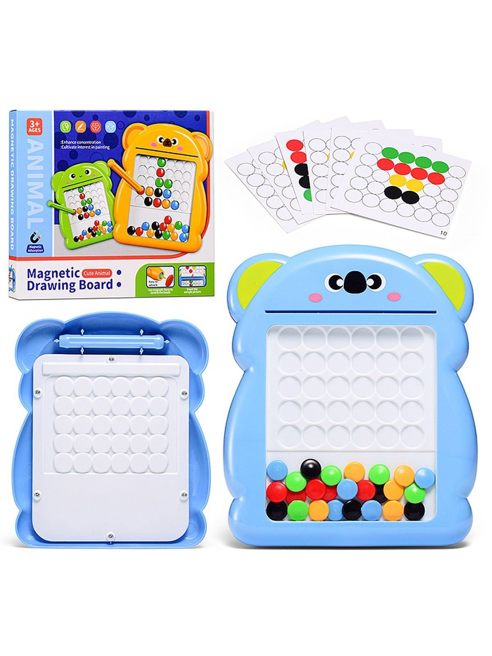 Доска магнитная в виде зверушки цвет голубой (761-10-1)