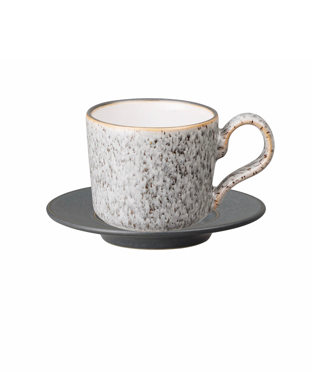 Чашка кофейная с блюдцем 100мл Denby Студио Грэй