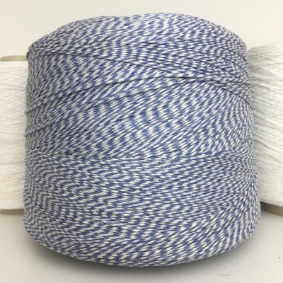 Americano - Pinori Filati S.p.A; 100% хлопок; шнурок; 170м/100гр; col. 7026, цвет: голубой/белый; S915