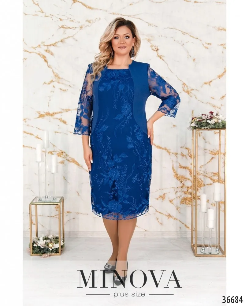 Платье 385СБ-электрик Minova