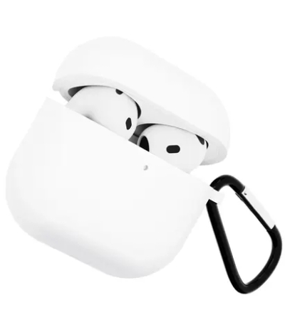Чехол для Airpods 4 Gurdini силиконовый белый