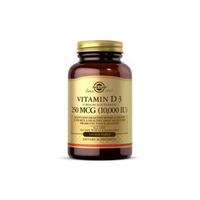 Solgar Vitamin D3 (Cholecalciferol) 250 MCG (10,000 IU), 120 Softgels / Витамин Д3 (холекальциферол)